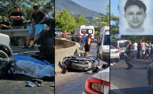 Menderes'te zincirleme kaza: 1 ölü, 6 yaralı