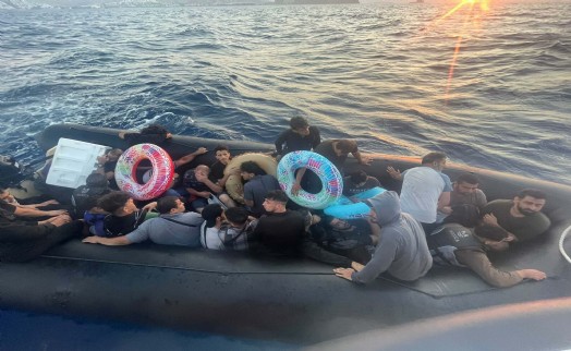 Bodrum'da 59 kaçak göçmen yakalandı, 28'i de kurtarıldı