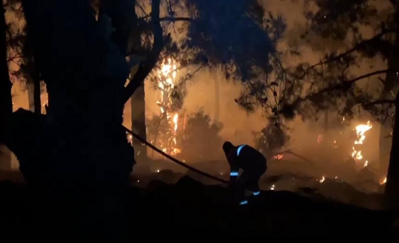 İzmir'de ikinci orman yangını; Karşıyaka ilçesinde de çıktı