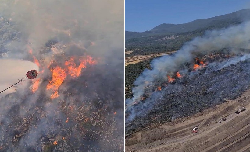 Manisa'daki yangın 4 saatte kontrol altına alındı