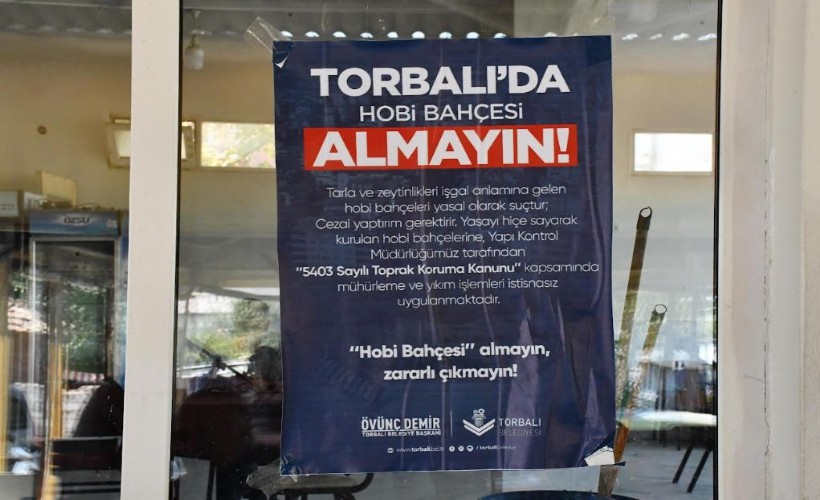 Torbalı Belediyesi'nden 'Hobi Bahçesi' uyarısı