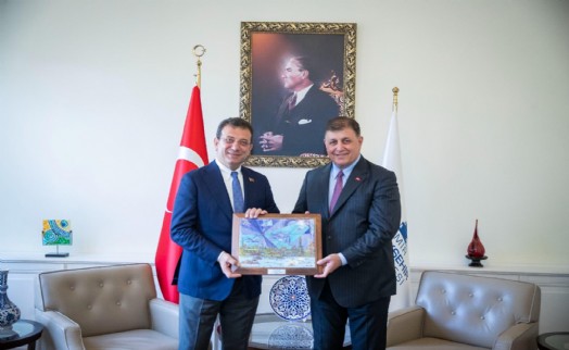 Tugay, İmamoğlu'nu makamında ağırladı