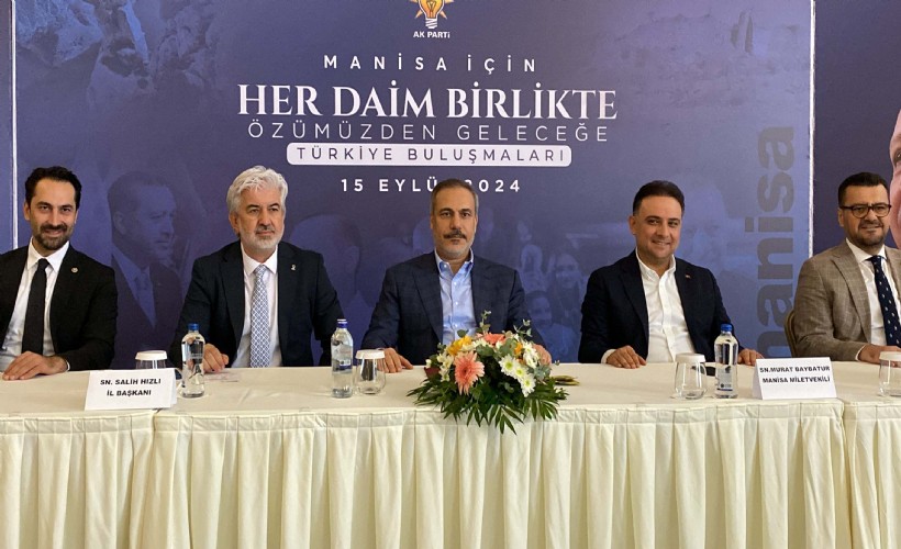 Bakan Fidan, Manisa'da