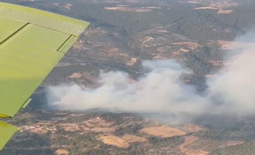 Bergama’daki orman yangını 8 saat sonra kontrol altına alındı