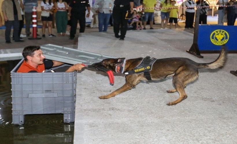 Buca’nın arama kurtarma köpeklerine büyük alkış