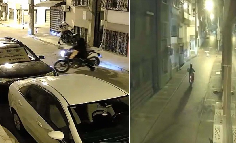 İzmir'deki motosiklet hırsızlıkları kamerada; 3 tutuklama