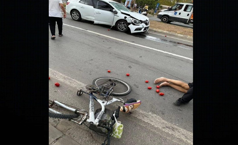 Kuşadası'nda otomobilin çarptığı bisikletli öldü