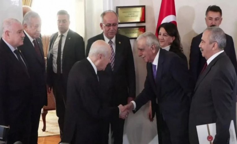 Bahçeli DEM Parti heyetini kapıda karşıladı