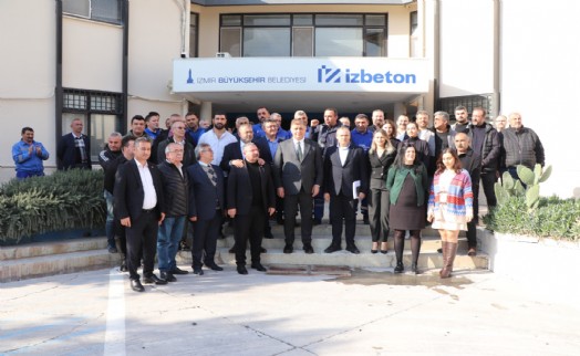 Başkan Tugay İZBETON işçileriyle buluştu; 2025'in yol haritası çizildi