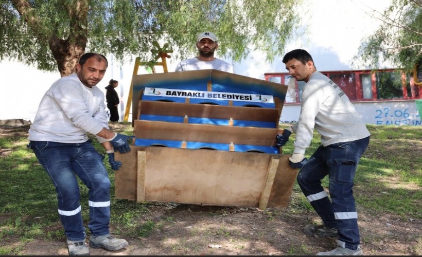 Bayraklı’da sokak hayvanlarına yeni yuva