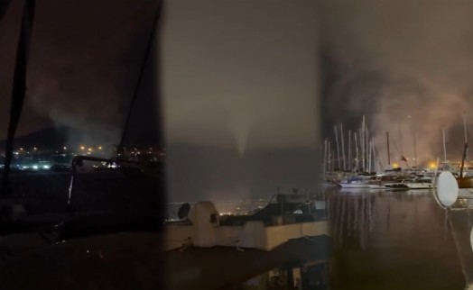 Bodrum'da hortum endişe yarattı