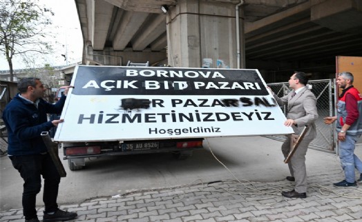 Bornova'da viyadükaltı pazaryerine düzenleme... Bit Pazarı taşınıyor