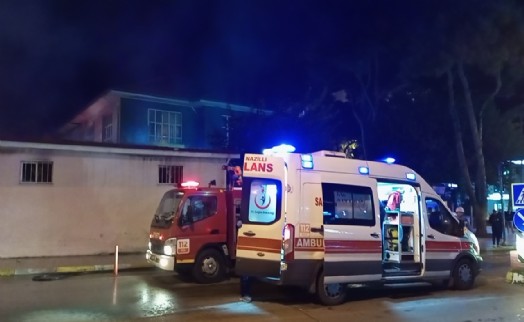 Aydın'da okul kantininde çıkan yangın büyümeden söndürüldü