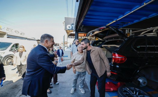 Başkan Tugay, sanayi esnafıyla buluştu: 'Bakanlık onay verirse arıtma tesisi yapacağız'