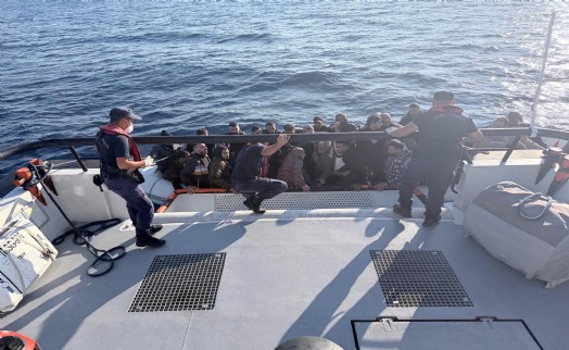 Bodrum'da 35 kaçak göçmen yakalandı