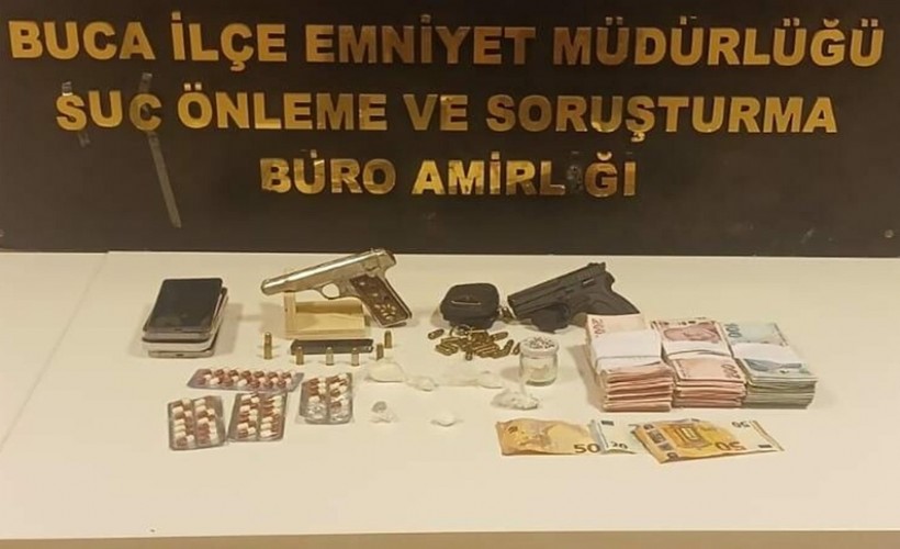 Ekiplerden ruhsatsız silah ve uyuşturucu baskını: 6 şüpheli gözaltında