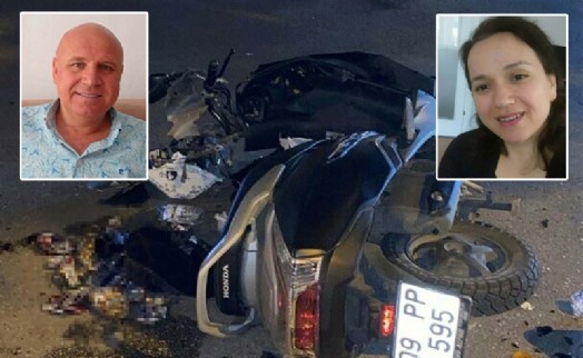 Otomobilin çarptığı motosikletin sürücüsü öldü, eşi yaralandı