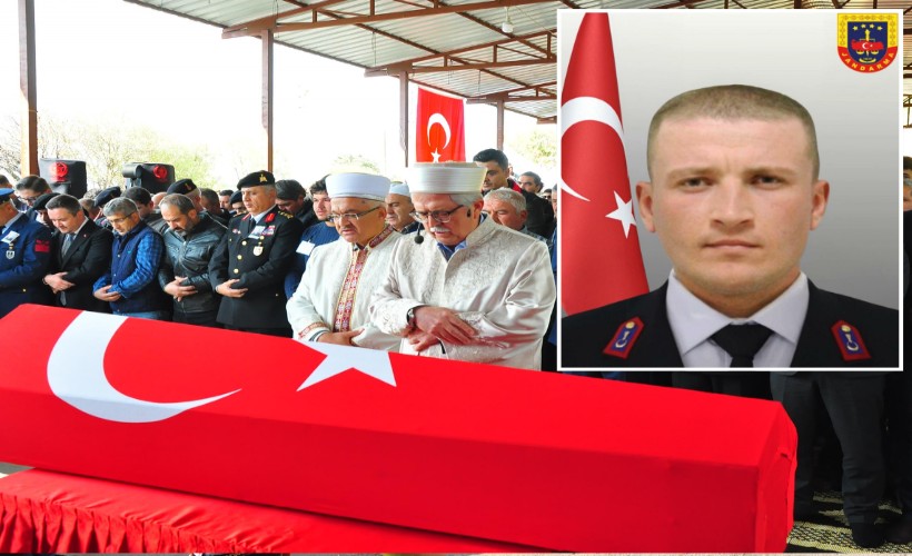 Şehit jandarma astsubay, memleketi Manisa'da toprağa verildi