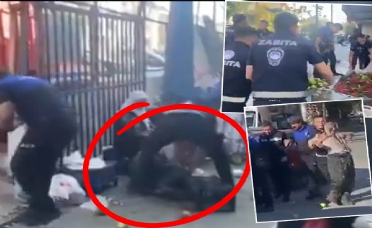 Zabıta ordusu biber satan kadını tartakladı! Görüntülere tepki yağdı