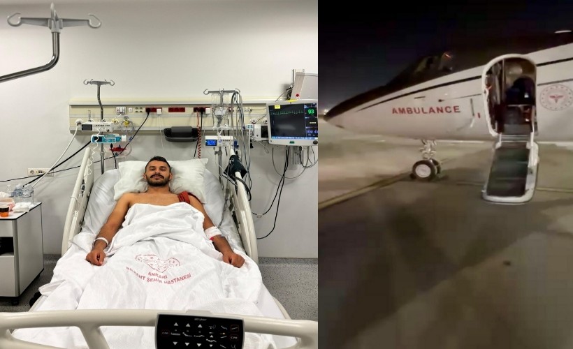 Ambulans uçakla Ankara'ya sevk edilen hasta sağlığına kavuştu