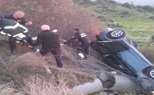 Aydın'da otomobil devrildi: 6 yaralı