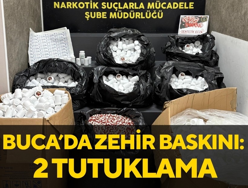 Buca'da torbacılara ulaşmadan uyuşturucu operasyonu: 2 tutuklama