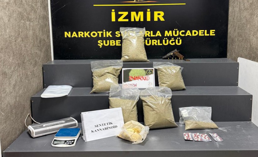 Evinde uyuşturucu ve silahla yakalandı tutuklandı