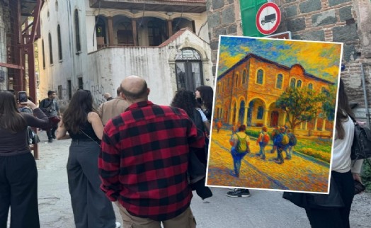 İzmir'in sokakları 'tabloya' dönüştü