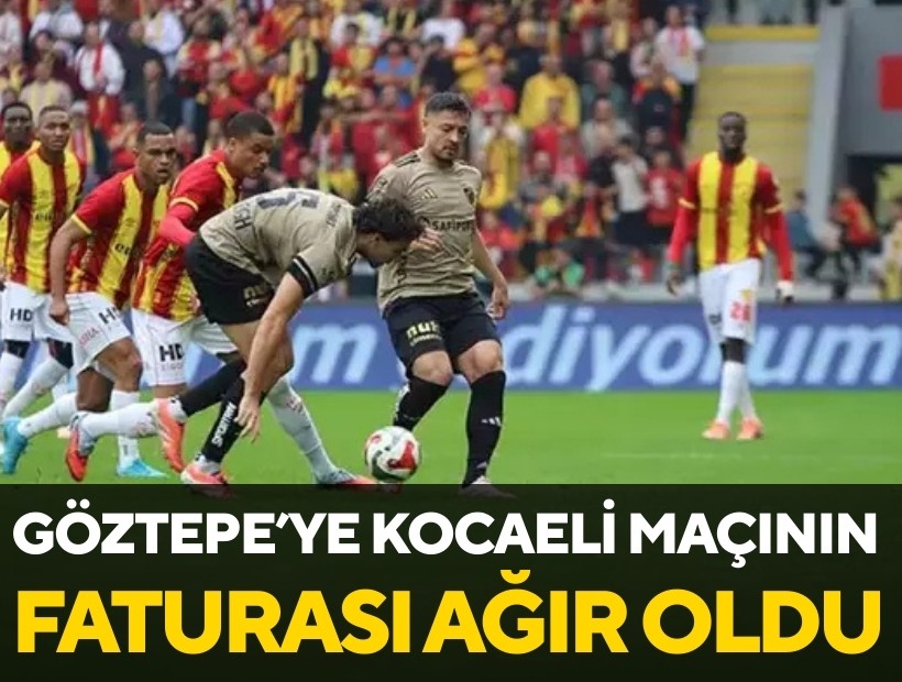 Kocaelispor maçının faturası ağır oldu!