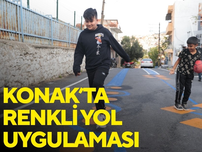 Konak’ta okul yolu renkli, çocuklar mutlu