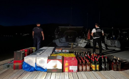 Marmaris açıklarında kaçakçılık operasyonu