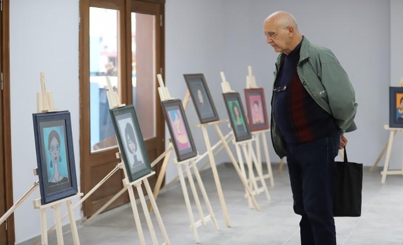 Menderes’te Otizmli Tuğcan’dan resim sergisi