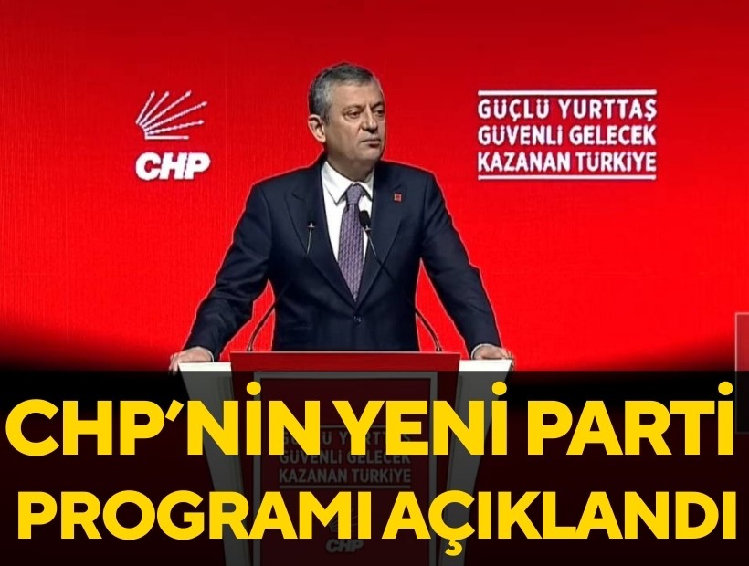 Özel, CHP'nin parti programını açıkladı: Asgari ücret ve seçim barajı öne çıkıyor