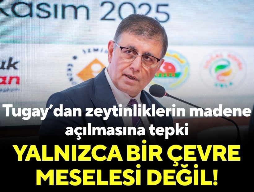 Tugay’dan zeytinliklerin madene açılmasına tepki: Yalnızca bir çevre meselesi değil!