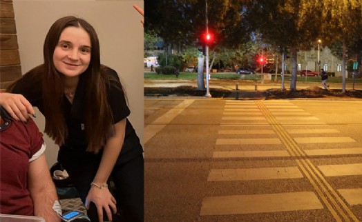 Yaya geçidinden geçerken otomobilin çarptığı fizyoterapist kurtarılamadı