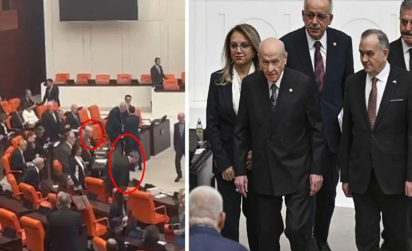 Bahçeli ile DEM Başkanı çıkan haberler sonrası tokalaştı!