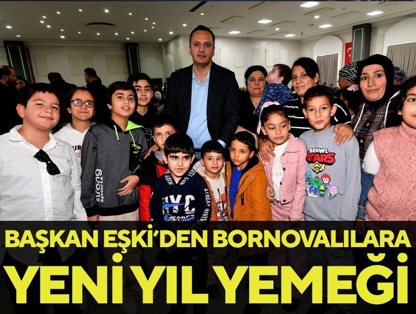 Başkan Eşki, Bornovalılarla yılbaşı yemeğinde buluştu