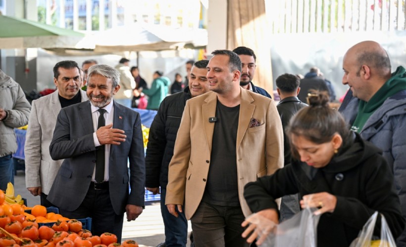 Başkan Eşki'den pazaryeri mesaisi: Esnafla buluşma, sahada denetim