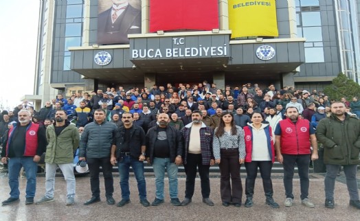 Buca'da işçiler alacakları için grevde: ‘Kimseden babasının parasını istemiyoruz!'