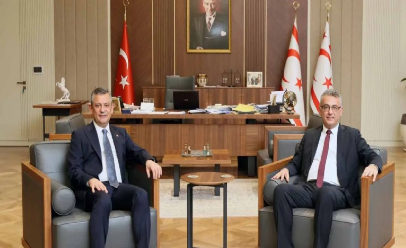 CHP Lideri Özel, KKTC Cumhurbaşkanı Erhürman ile görüştü