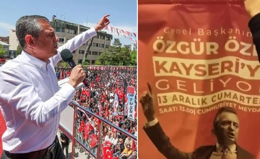 CHP'nin Kayseri mitingi öncesi kente asılan afişler toplatıldı