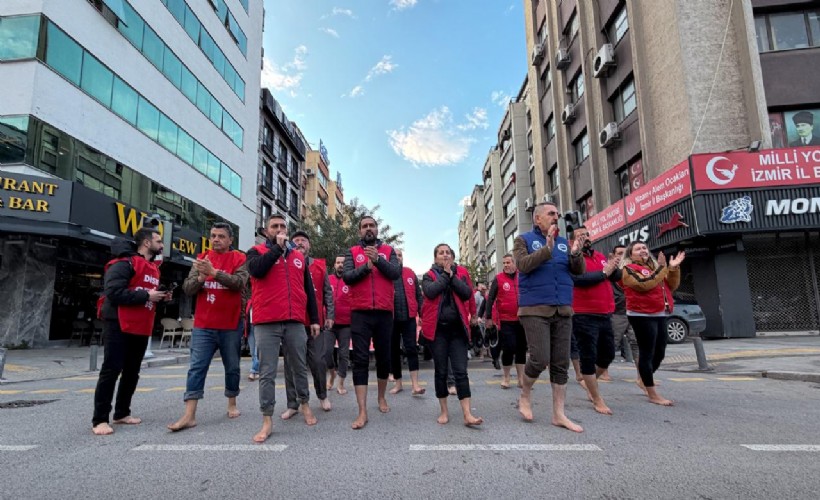 ‘Çıplak ayak eylemi’ sonrası işçilere tutanak: Savunma istendi!