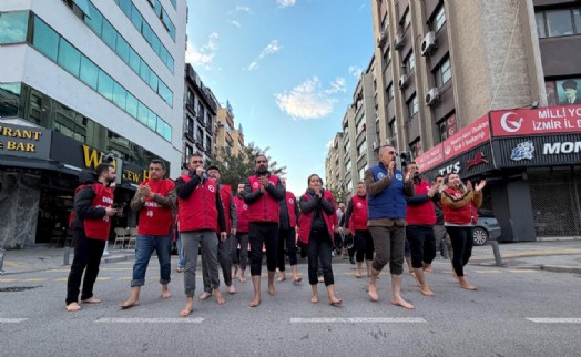 ‘Çıplak ayak eylemi’ sonrası işçilere tutanak: Savunma istendi!