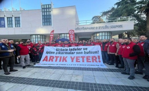 İzmir'de belediye işçilerinin eylemi 2'nci günde