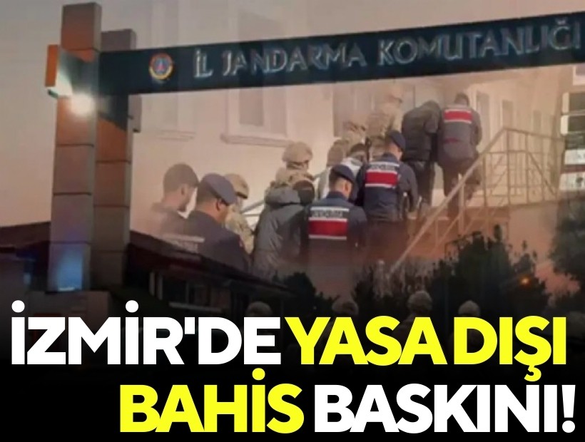 İzmir'de yasa dışı bahis operasyonu