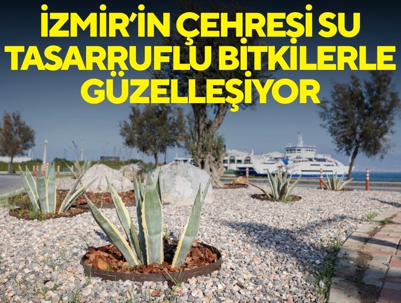 İzmir’in çehresi su tasarruflu bitkilerle güzelleşiyor