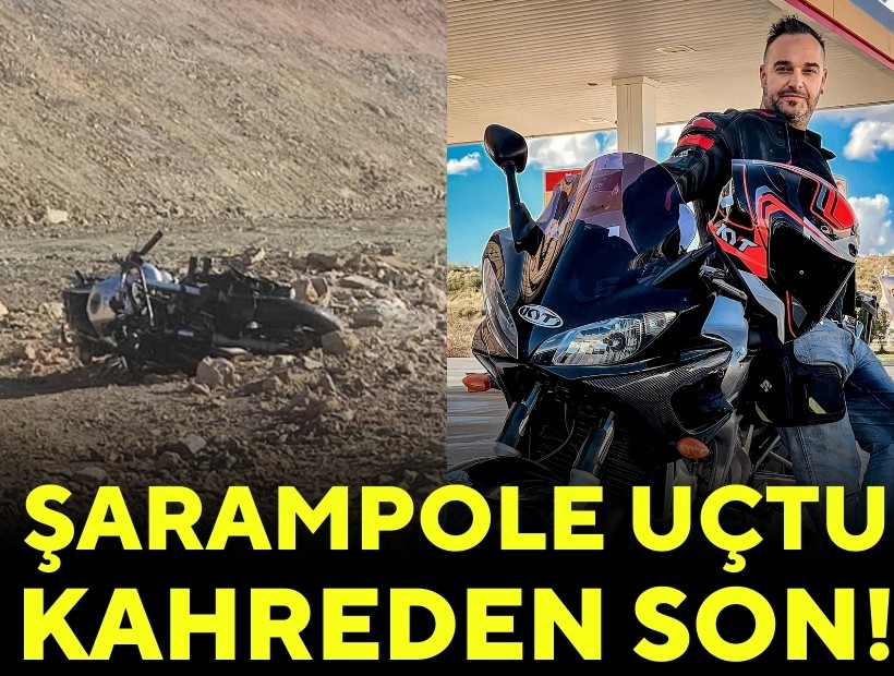 Kahreden son: İzmirli motosikletli Manisa'da şarampole uçtu