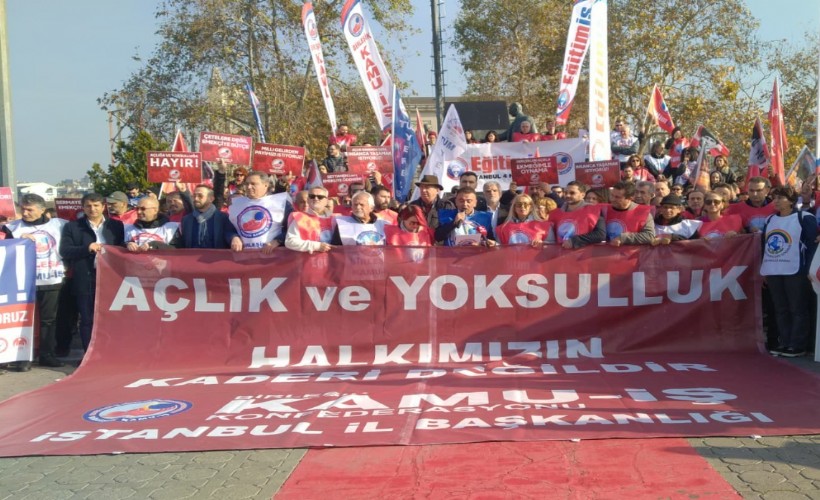 Memurlar İzmir’de iş bıraktı! 11 sendikadan iktidara 'bütçe' tepkisi