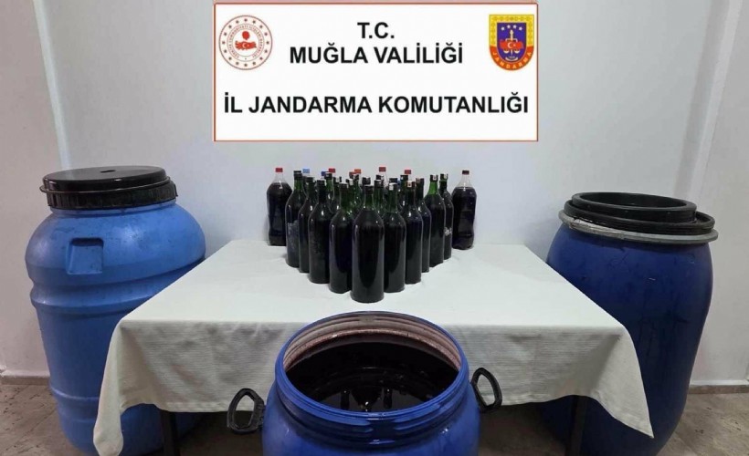 Muğla'da 1 ton sahte içki yakalandı
