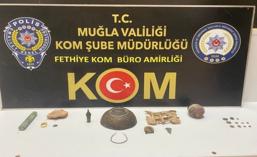 Muğla'da tarihi eser kaçakçılığı operasyonunda 1 tutuklama
